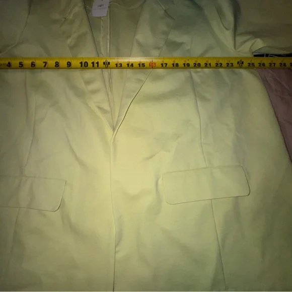 Liverpool Sorbet Soirée Boyfriend Blazer in Lemon Grass - 3X. New with Tags. - Picture 9 of 12